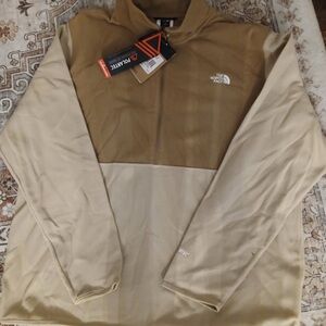 The North Face Tan and Cream Lightweight PolarTec 100